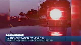 MADD outraged by drunk driving expungement bill