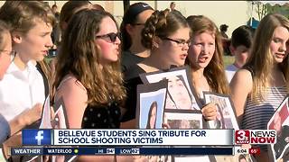 Tribute for school shooting victims