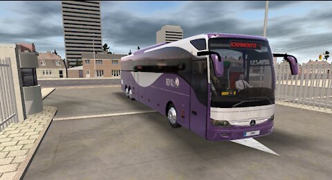 American Bus Simulator Ultimate new bus skin F HD And New American Route(GAME)Play--FH