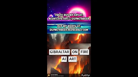 GIBRALTAR ON FIRE | AI ART