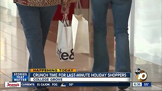 Last-minute shoppers hit San Diego stores