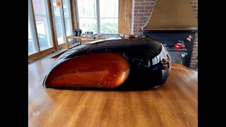 Quest for Cafe Racer - Adding Knee Indentations to a 1978 Suzuki GS750 Fuel Tank