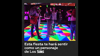 Como en un videojuego: fiesta al estilo de Los Sims en Australia