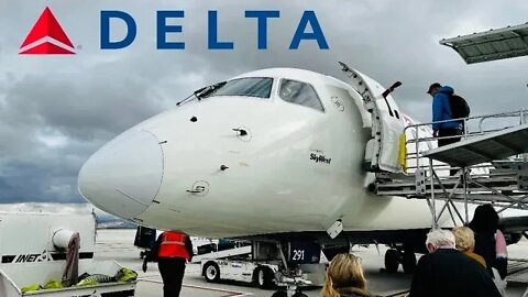 Delta Connection Embraer 175 Salt Lake City - Sun Valley (Economy Class) 4K