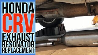 Honda CRV Exhaust Mid Section Resonator Replacement 97 06