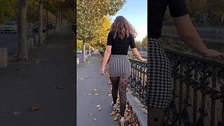 Come for a walk with me and see my sexy outfit ☺