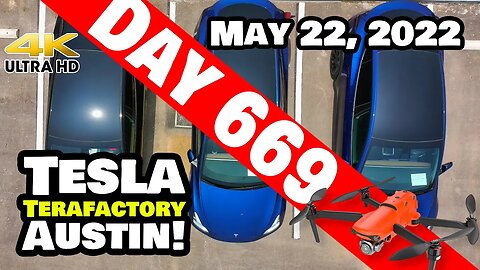 MORE 4680 TESTING AT GIGA TEXAS! - Tesla Gigafactory Austin 4K Day 669 - 5/22/22 -Tesla Terafactory