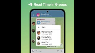 Horário de Leitura em Grupos Pequenos no Telegram