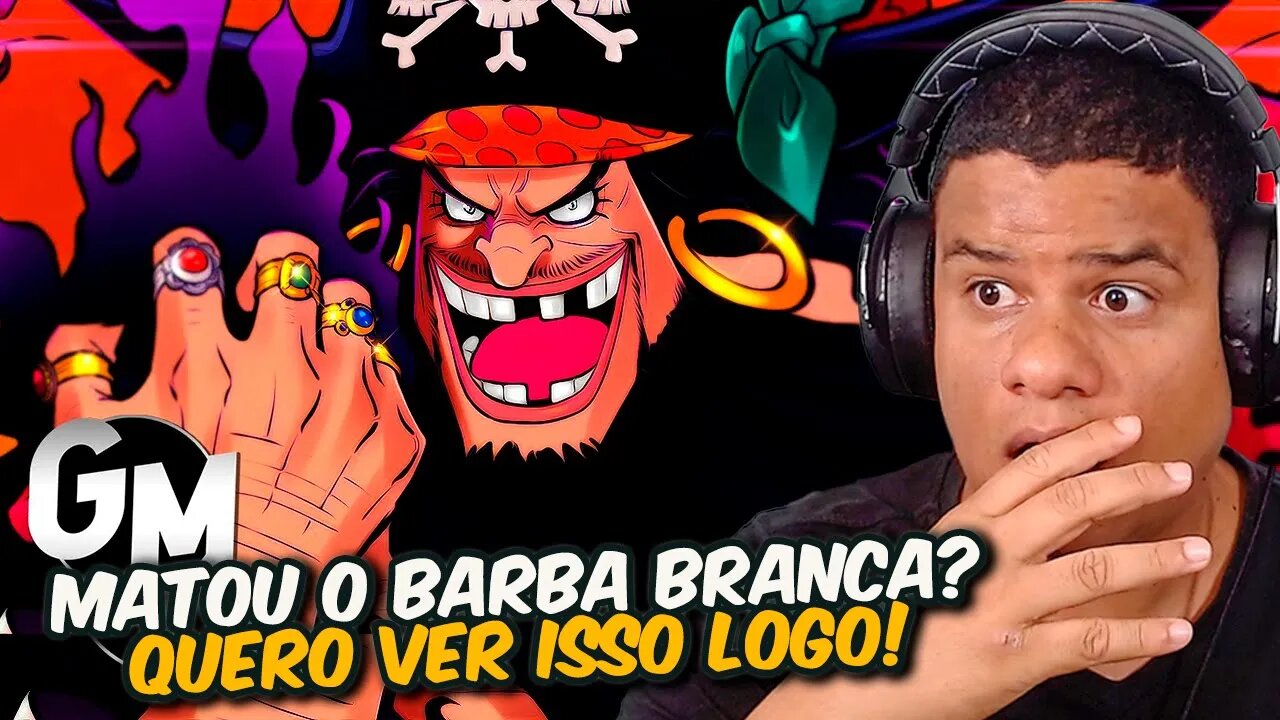 Escuridão Barba Negra One Piece Geek Mafia Benja React Anime Pro