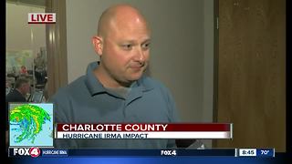 Charlotte County emergency management coordinator says updated storm surge forecasts are better than expected