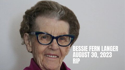 Bessie Fern Langer August 30, 2023 RIP, Peacock Minute, peafowl.com