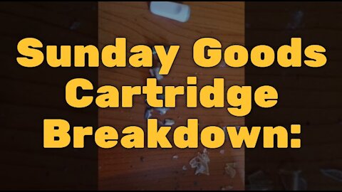 Sunday Goods Cartridge Breakdown