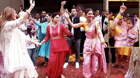 Shilpa Shetty Ganpati Visarjan 2023 Full Video | Shamita Shetty, Samisha Shetty, Viaan Raj Kundra 🤩💖
