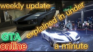 GTA online weekly update explained in under a minute