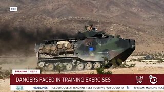 Dangers faced in training exercises