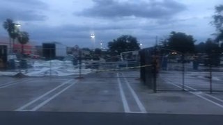 Tent collapse at Home Depot in Stuart