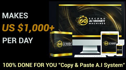 60 Second AI Money Machines Demo - 100% DONE FOR YOU "Copy & Paste A.I System"