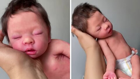 Absolutely mind-blowing lifelike silicon baby doll
