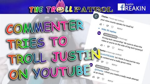 Youtube Commenter Accuses JustinFREAKIN Of Racism And Making Bad Content
