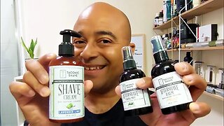 ASMR Taconic Shave Cream Lavender Lime first try and mist surprising.