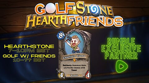 You Ever Golf with a Stone and some Hearth Friends?