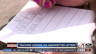 Teaching lessons via handwritten letters