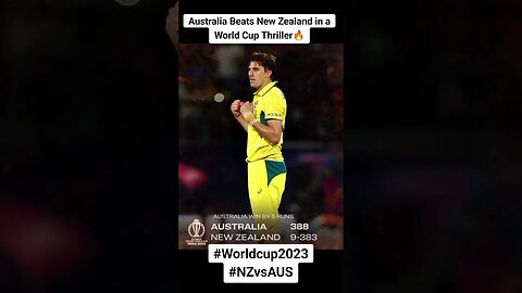 Australia Beat New Zealand in a thriller 🔥👑#cricket #sports #Worldcup2023 #NZvsAUS