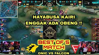 ONIC MENGGILA‼️FALCON MYANMAR KEWALAHAN ‼️M4 MOBILE LEGENDS BANG-BANG ONIC VS FALCON MATCH 1