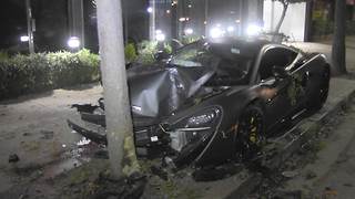 Terrence J's McLaren Sports Car Smashed, Investigated for Alleged Hit & Run