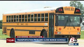 Muncie schools closed for second day after transportation issues on first day of class