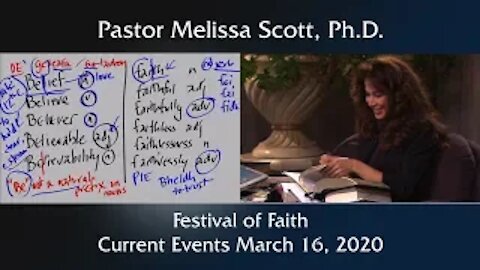 Festival of Faith - Current Events March 16, 2020