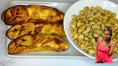 HOW TO MAKE GHANA ROASTED PLANTAINS || AIR FRYER METHOD || STEP BY STEP