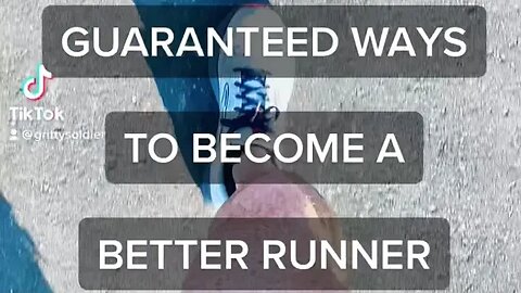 Become a Better Runner