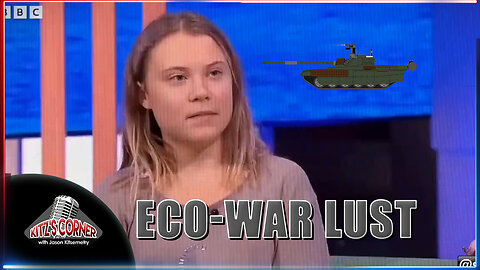 Greta Thunberg pitches "Sustainable Tanks" & "Battery Fighter Jets" for War