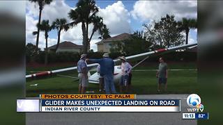 Glider makes unexpected landing on Indian River County road