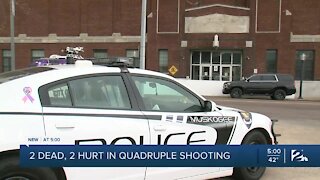 2 dead. 2 hurt in quadruple shooting
