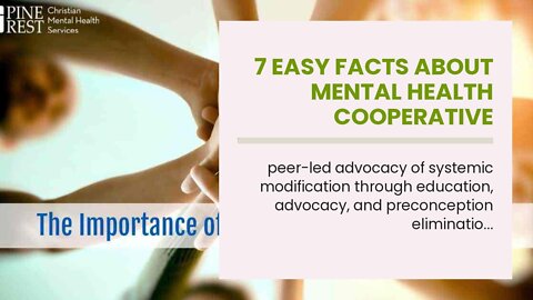 7 Easy Facts About Mental Health Cooperative Described
