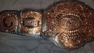 ROH V3 championship replica Re-stoned by Rafford Designs