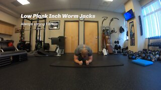 Low Plank Inch Worm Jacks
