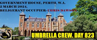 WA Mission Control. Government House, Perth with Umbrella Crew. DAY 823.