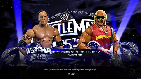 WWE 2k24 Elite The Rock vs Elite Hulk Hogan