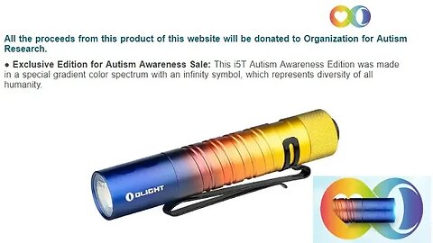 Autism Awareness i5T EOS Olight Special @olightworld