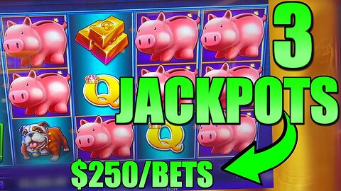 Up To $250/BETS!!! 3 JACKPOTS And 30 MINS OF MY LIFE, I COULD NEVER GET BACK!