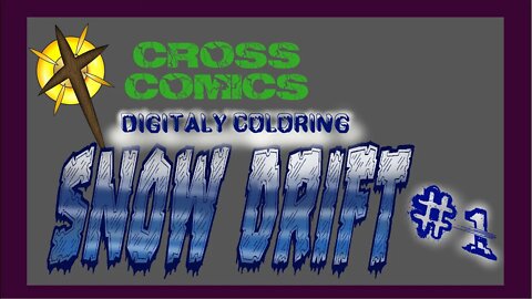 Digitally Coloring Time with Rick Piper of Cross Comics colouring Snow Drift #1