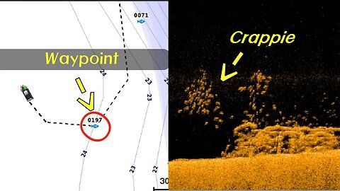 How to Find Crappie with Down Imaging and GPS (Late Summer Crappie Fishing)