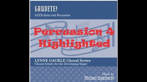 Gaudete! Michael Engelhardt SATB, Percussion 4 Highlighted