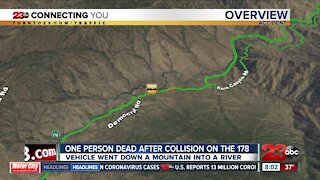 One person dead after collision on the 178