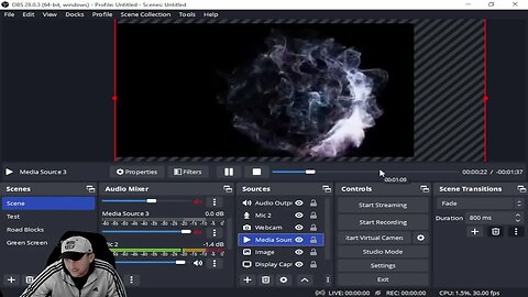 OBS How to Add and Edit a Video Playing in the Background while you are Live Streaming. Part 2
