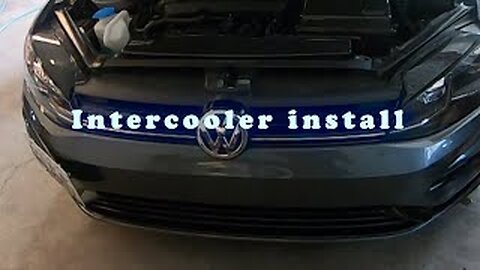 VW Golf R intercooler upgrade