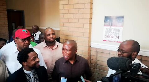 SOUTH AFRICA - Johannesburg - Malema and Ndlozi in court for assault (Video) (9Ru)